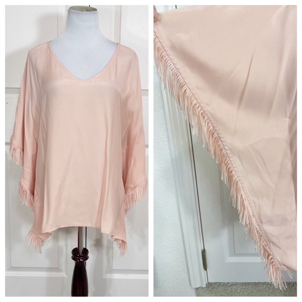 Silk! Marie Oliver silk fringe top